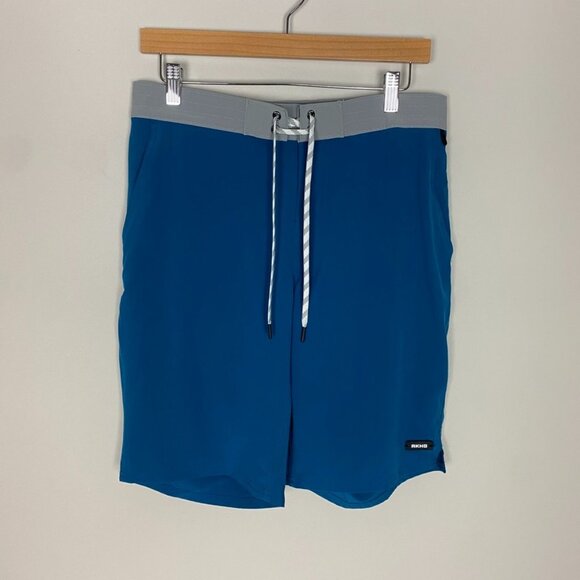 Alaskan Hardgear Board Shorts Mens 32 Teal Swim Trunks Bottoms Duluth Trading - Picture 1 of 6